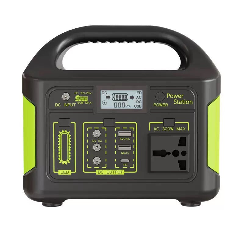 Portable Power Station 300w Solar System Power Bank Solar Generator 110V 220V Camping Solar Charging Station Emergency Energy Storage Supply