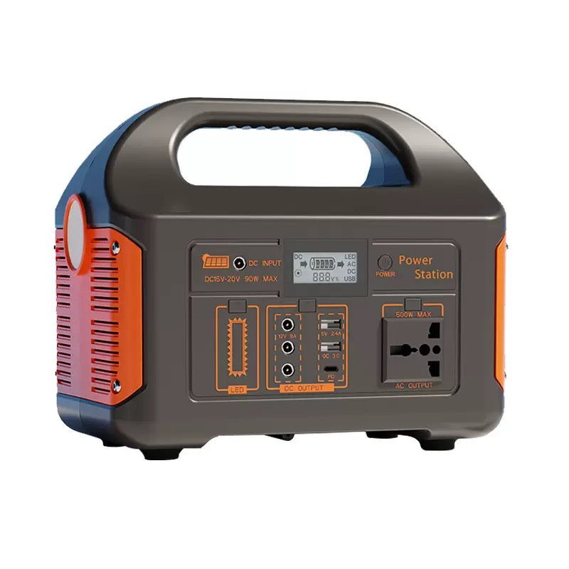 Portable Power Station 500w Solar System Power Bank Solar Generator 110V 220V Camping Solar Charging Station Emergency Energy Storage Supply