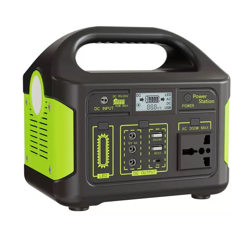 Portable Power Station 300w Solar System Power Bank Solar Generator 110V 220V Camping Solar Charging Station Emergency Energy Storage Supply