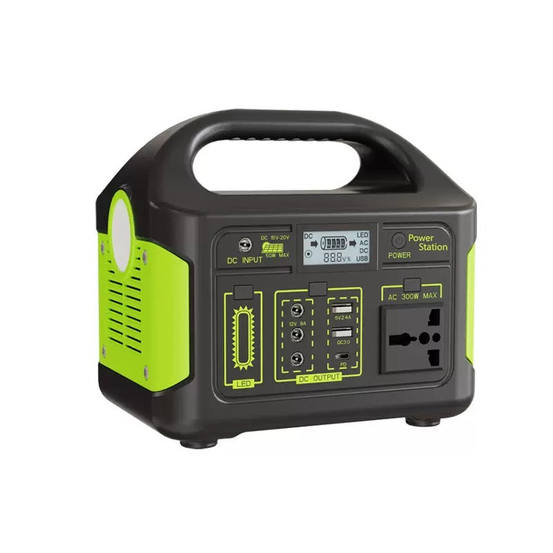 Portable Power Station 300w Solar System Power Bank Solar Generator 110V 220V Camping Solar Charging Station Emergency Energy Storage Supply