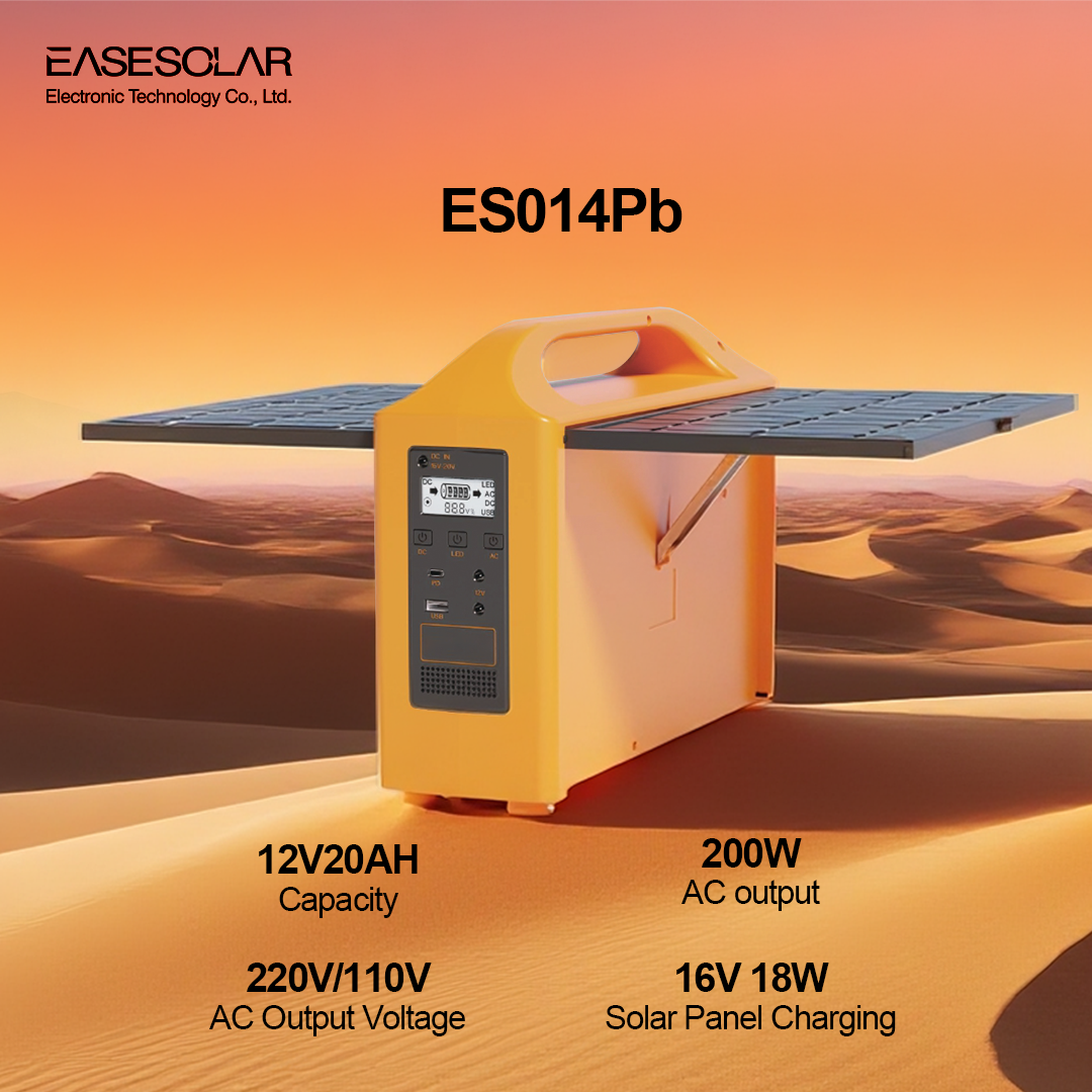 Portable Power Station 100W 200W All-in-one Solar Generator 110V 220V Camping Emergency Energy Storage Supply