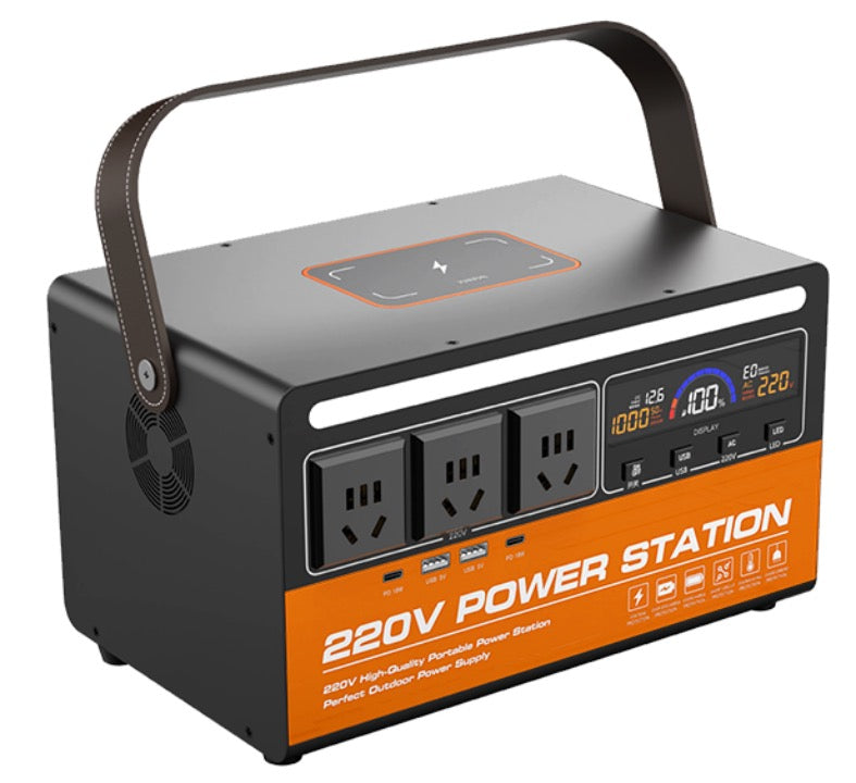 Portable Power Station 600w Solar System Power Bank Solar Generator 110V 220V Camping Wireless Charging Station Emergency Energy Storage Supply