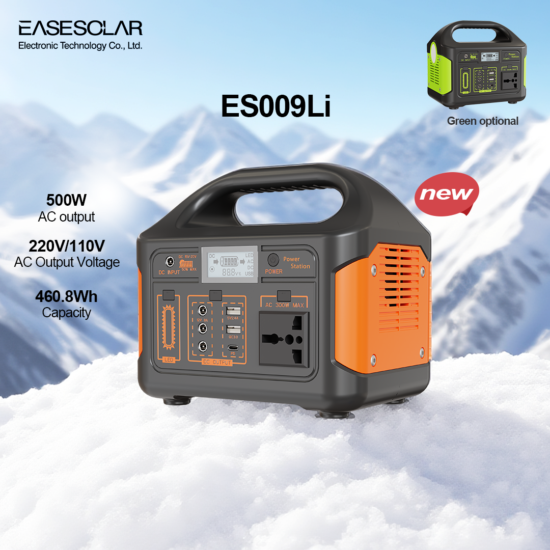Portable Power Station 500w Solar System Power Bank Solar Generator 110V 220V Camping Solar Charging Station Emergency Energy Storage Supply